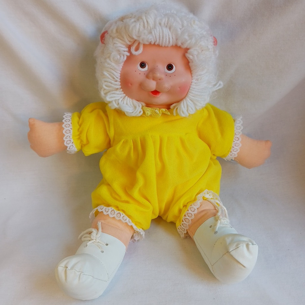 Vintage 1983 Blue Box Sheep Plush Doll 12 Inch
